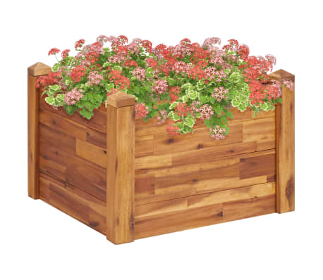 This wooden garden raised bed would be a great choice for DIY enthusiasts to decorate their gardens, balconies or patios.