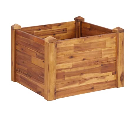 vidaXL Garten-Hochbeet 60 x 60 x 44 cm Massivholz Akazie
