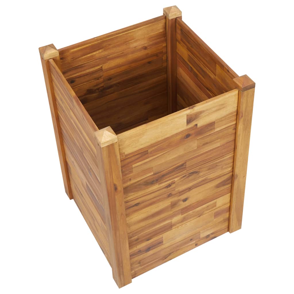 vidaXL Garden Raised Bed 23.6"x23.6"x33.1" Solid Acacia Wood