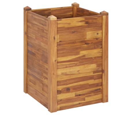 vidaXL Lit sur&eacute;lev&eacute; de jardin 60x60x84 cm Bois massif d'acacia