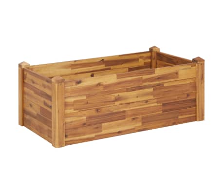 vidaXL Garten-Hochbeet 110 x 60 x 44 cm Massivholz Akazie