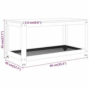 Konferenční stolek světle hnědý a černý 90x45x45cm MDF a železo - obrázek 7