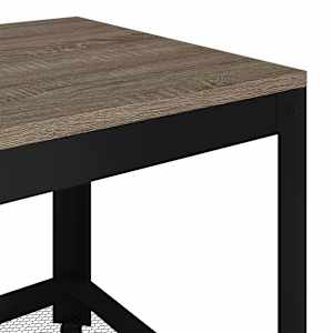 Konferenční stolek šedý a černý 90 x 45 x 45 cm MDF a železo - obrázek 5