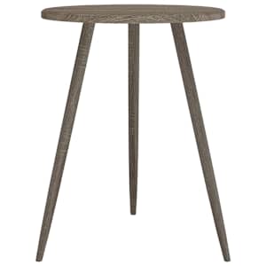vidaXL Τραπέζι Μπιστρό Γκρι Ø60 x 76 εκ. από MDF και Σίδηρο