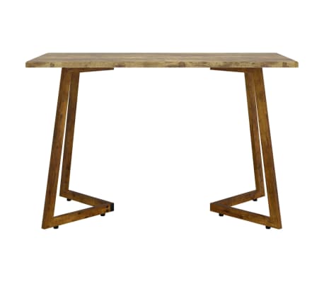 vidaXL Blagovaonski stol tamnosmeđi 120 x 60 x 74 cm MDF i željezo