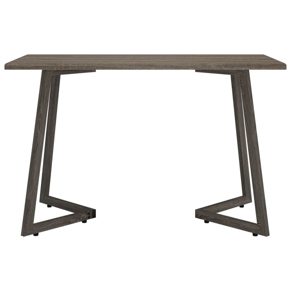 vidaXL Dining Table Grey 120x60x74 cm MDF and Iron