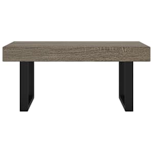 Konferenční stolek šedý a černý 90 x 45 x 40 cm MDF a železo - obrázek 3