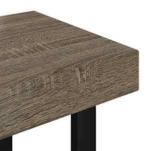 Konferenční stolek šedý a černý 90 x 45 x 40 cm MDF a železo - obrázek 5