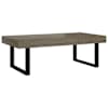 vidaXL kohvilaud, hall ja must, 120 x 60 x 40 cm, MDF ja raud