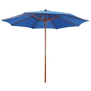 vidaXL p&auml;ikesevari puust postiga 300 x 258 cm, sinine