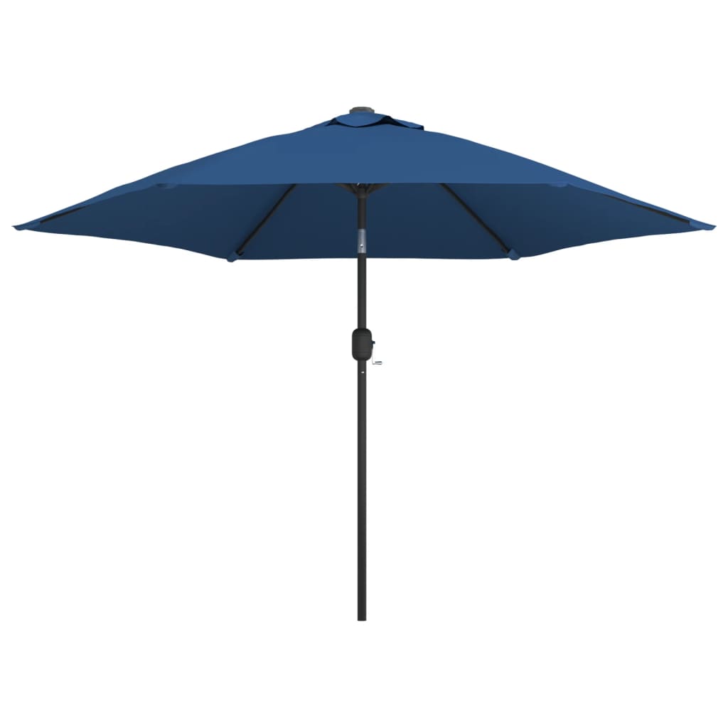 vidaXL Umbrelă de soare de exterior cu stâlp metalic, azur, 300 cm vidaxl.ro