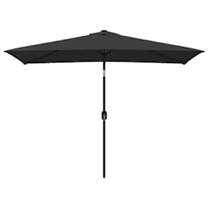 Zahradní slunečník s kovovou tyčí 300 x 200 cm černý - obrázek 2