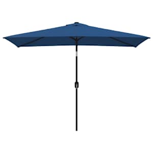 Zahradní slunečník s kovovou tyčí 300 x 200 cm azurový - obrázek 2