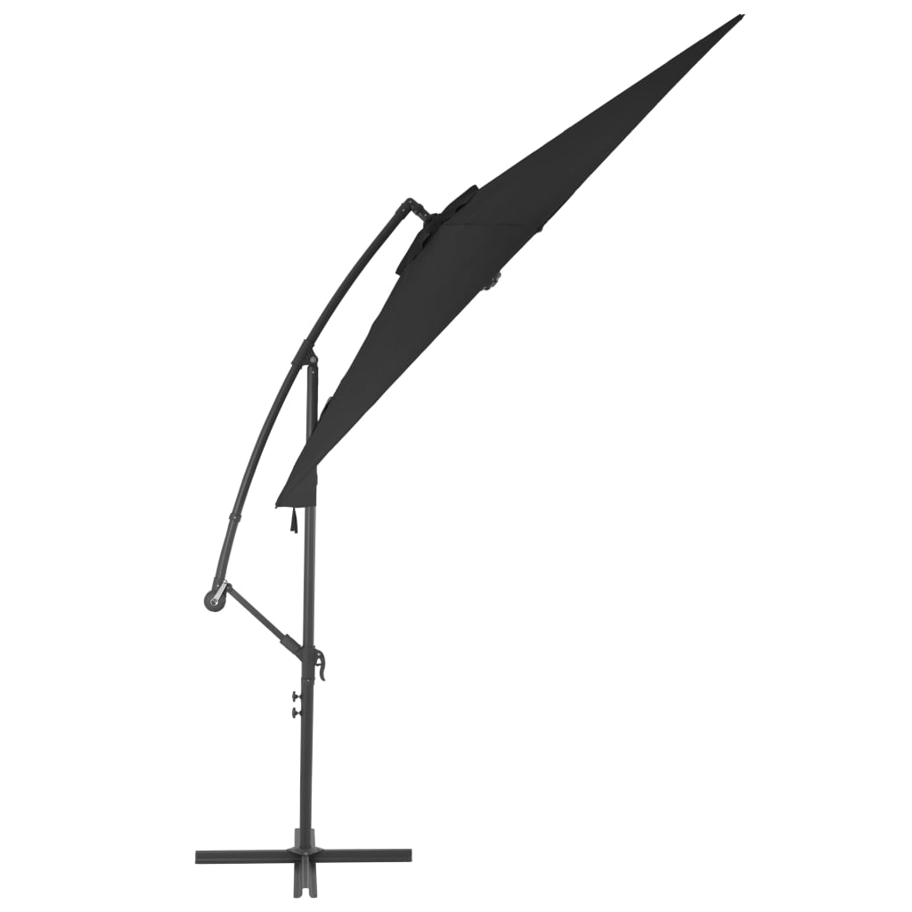 Parasol wiszący UV 300x244 cm, czarny