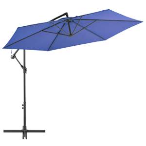 vidaXL konsooldisainiga p&auml;ikesevari, alumiiniumpost, 300 cm sinine
