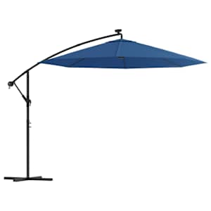 vidaXL konsooldisainiga p&auml;ikesevari LED, teraspost 300 cm taevasinine