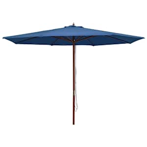 vidaXL p&auml;ikesevari puust postiga 350 cm, sinine