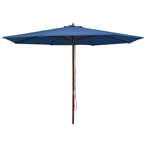 vidaXL p&auml;ikesevari puust postiga 350 cm, sinine