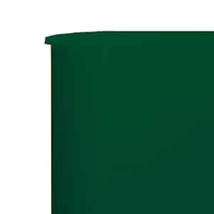 3dílná zástěna proti větru textil 400 x 80 cm zelená - obrázek 4