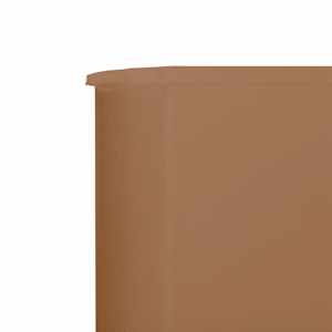 5dílná zástěna proti větru látková 600 x 80 cm taupe - obrázek 4