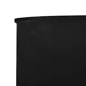 5dílná zástěna proti větru textil 600 x 120 cm černá - obrázek 4