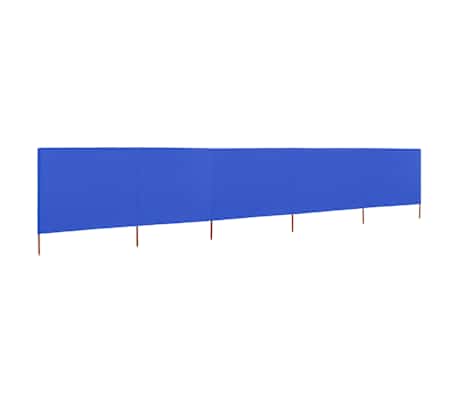 vidaXL Wind Screen Azure Blue Non-woven fabric, wood 236.2 x 63.0 in