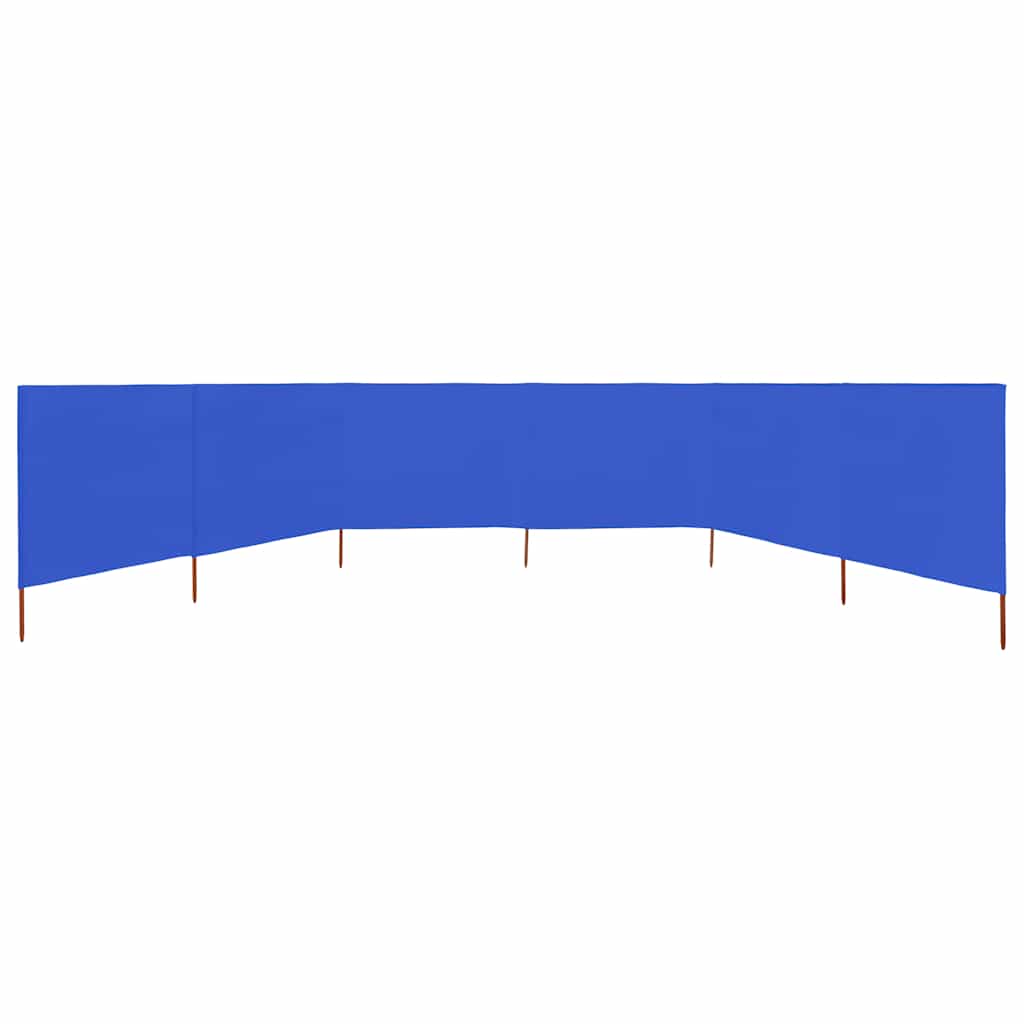 Thumbnail - vidaXL 6-teiliges Windschutzgewebe 800 x 80 cm Azurblau