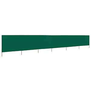 6dílná zástěna proti větru látková 800 x 120 cm zelená - obrázek 2