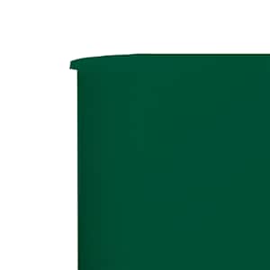 6dílná zástěna proti větru látková 800 x 120 cm zelená - obrázek 4