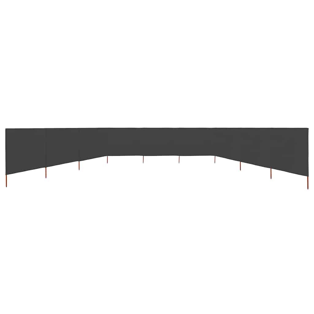 Thumbnail - vidaXL 9-teiliges Windschutzgewebe 1200 x 80 cm Anthrazit