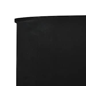 9dílná zástěna proti větru textil 1200 x 120 cm černá - obrázek 4