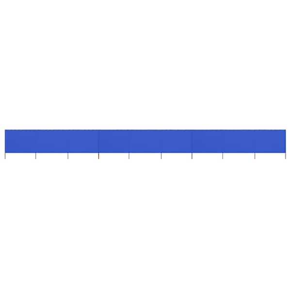 vidaXL tuulekaitse sein 9 paneelist kangas 1200 x 160 cm taevasinine