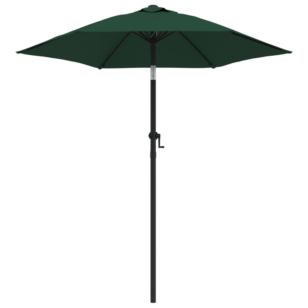vidaXL Slunečník zelený 200 x 224 cm hliník