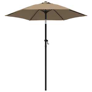 Slunečník taupe 200 x 224 cm hliník - obrázek 2
