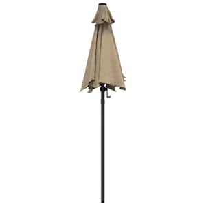 Slunečník taupe 200 x 224 cm hliník - obrázek 4