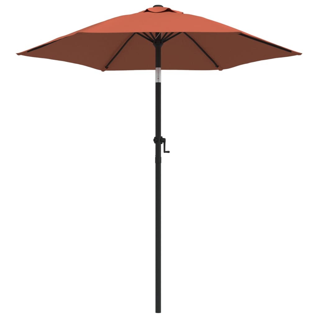 vidaXL Slunečník terakota 200 x 224 cm hliník