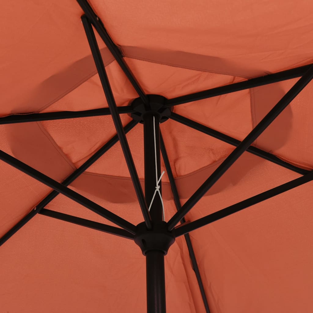 vidaXL Parasol Terracotta 78.7"x83.1" Aluminum