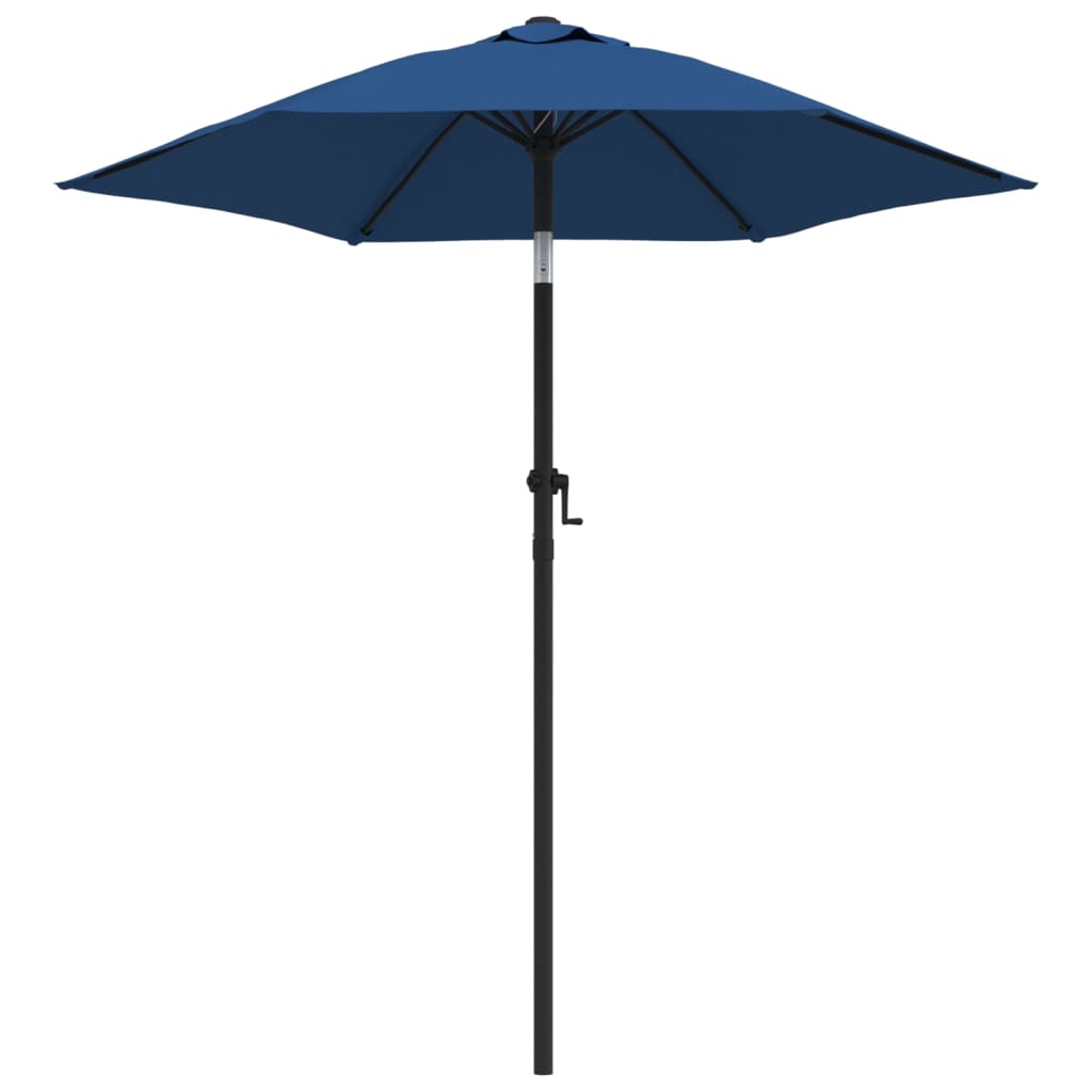 vidaXL Slunečník modrý 200 x 224 cm hliník