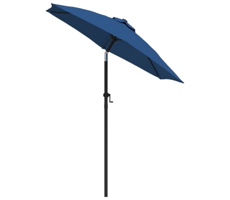 vidaXL Sonnenschirm Blau 200 x 224 cm Aluminium