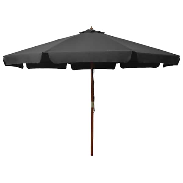 vidaXL p&auml;ikesevari puust postiga 330 cm, antratsiithall