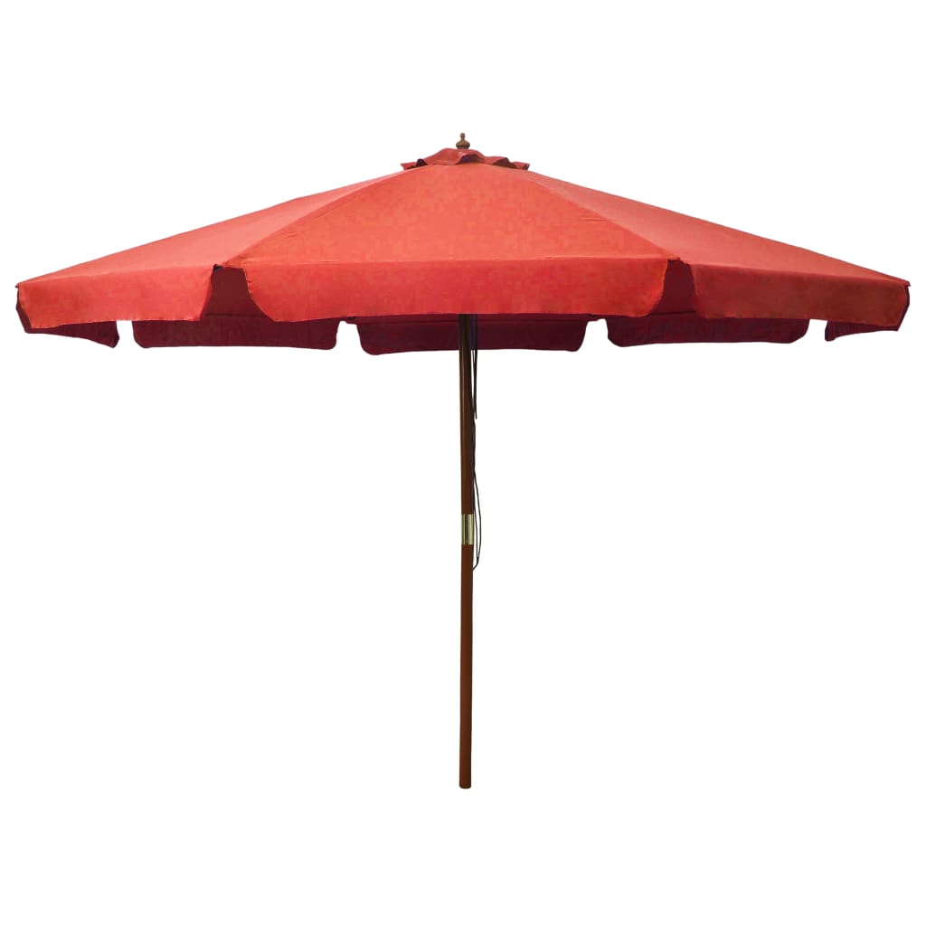 Sonnenschirm mit Holzmast 330 cm Terrakotta kaufen