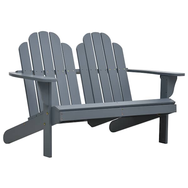 vidaXL kahekohaline Adirondacki tool, puidust, hall