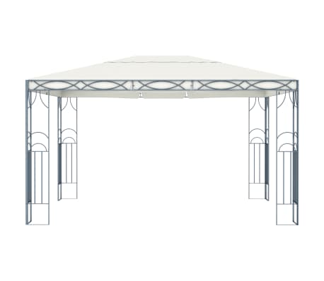 vidaXL Шатра, 400x300 см, кремава