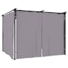 vidaXL varjualune kardinatega, 3 x 3 m, antratsiithall, teras