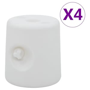 vidaXL lehtlaraskused 4 tk, PE, valge