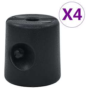 vidaXL lehtlaraskused 4 tk, PE, must