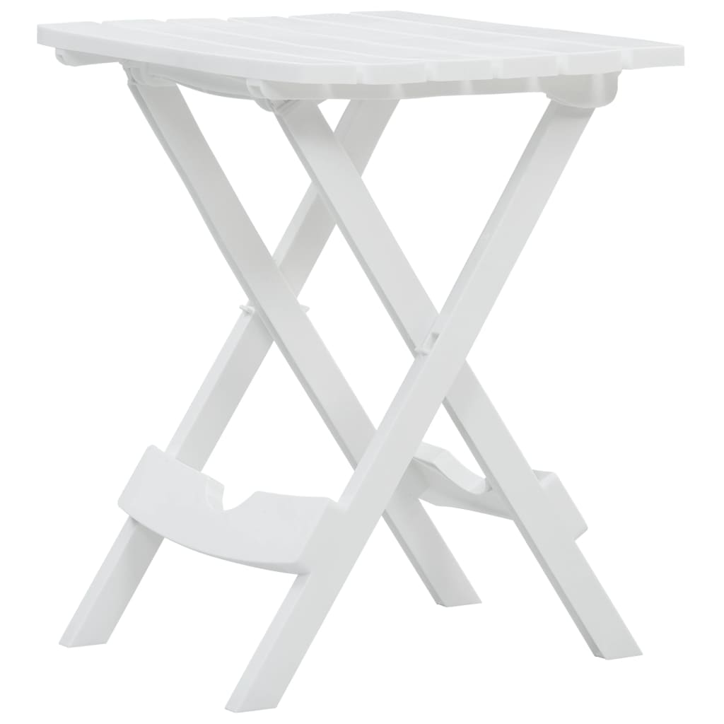 vidaXL Tuintafel inklapbaar 44,5x38,5x50 cm wit afbeelding