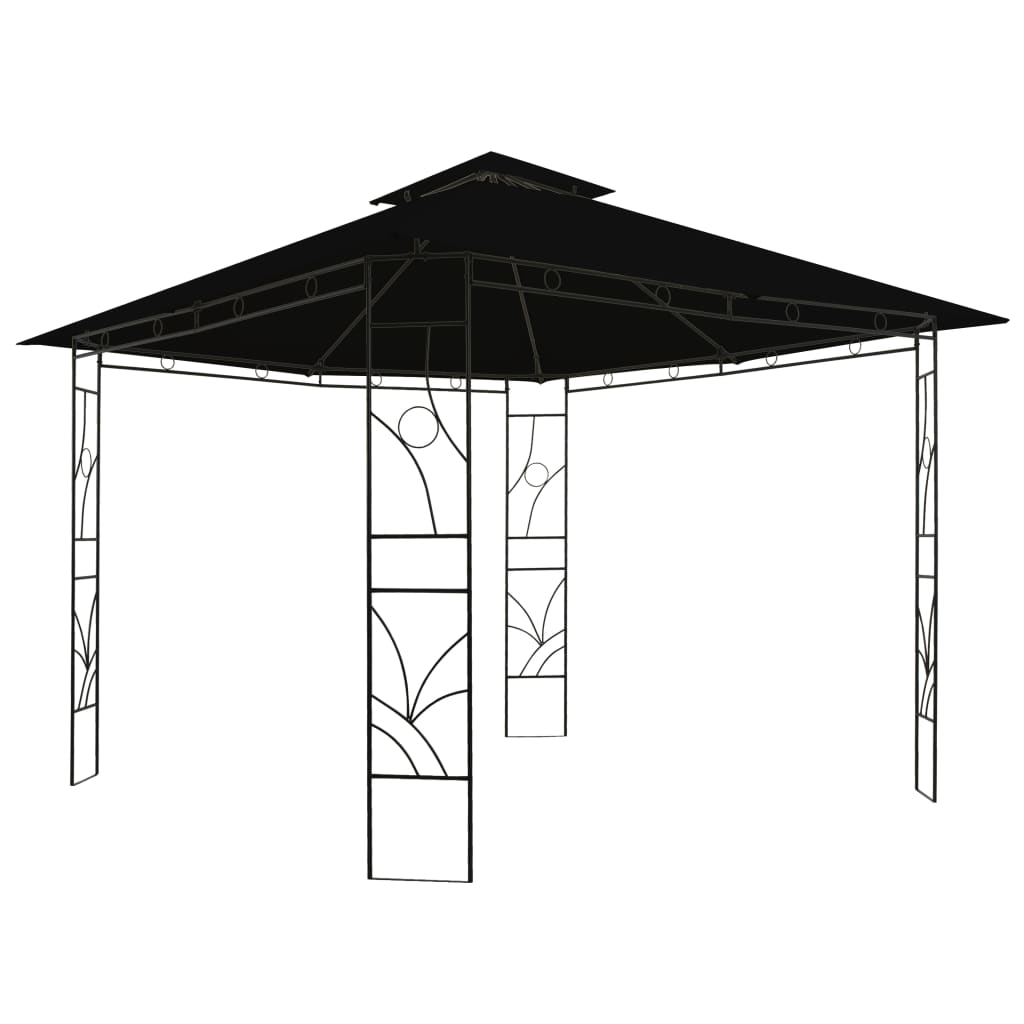 vidaXL Κιόσκι Τετράγωνο Ανθρακί 300 x 300 x 300 εκ.