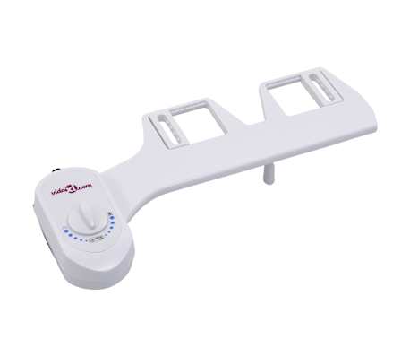 vidaXL Bidetaansluiting voor Toiletbril Warm/Koud Water Enkel Mondstuk Aansluitingen Bidet Bidetaansluitingen Toiletaansluiting Toilet Mondstukken