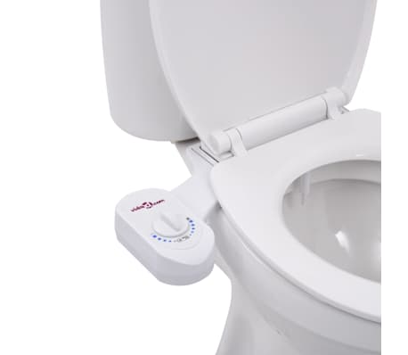 Toiletset met bidet Randloos Warm - Koud Wit met omstelkraan incl
